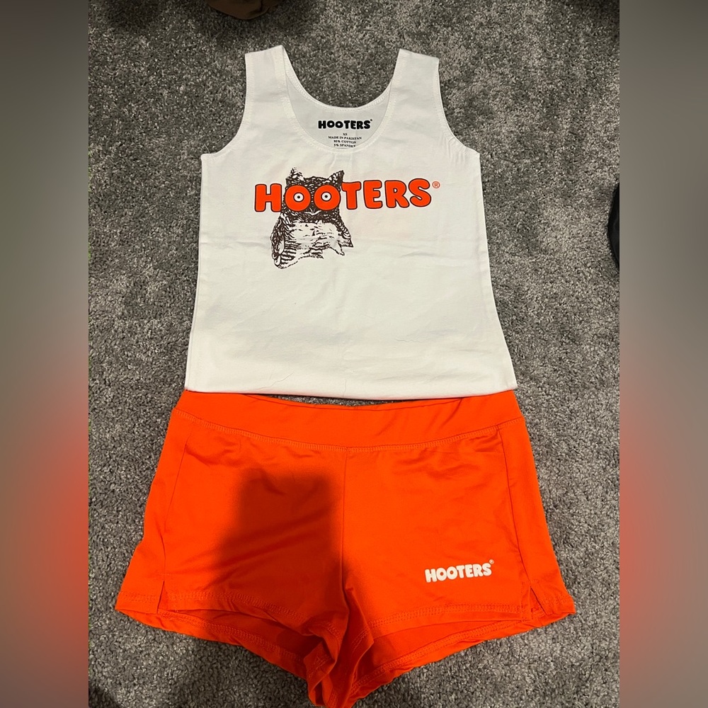 REAL HOOTERS UNIFORM COSTUME XS